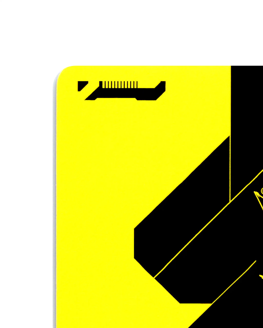 Psycho Squad B124 Cyberpunk 2077 TCG Beta card back top-left corner