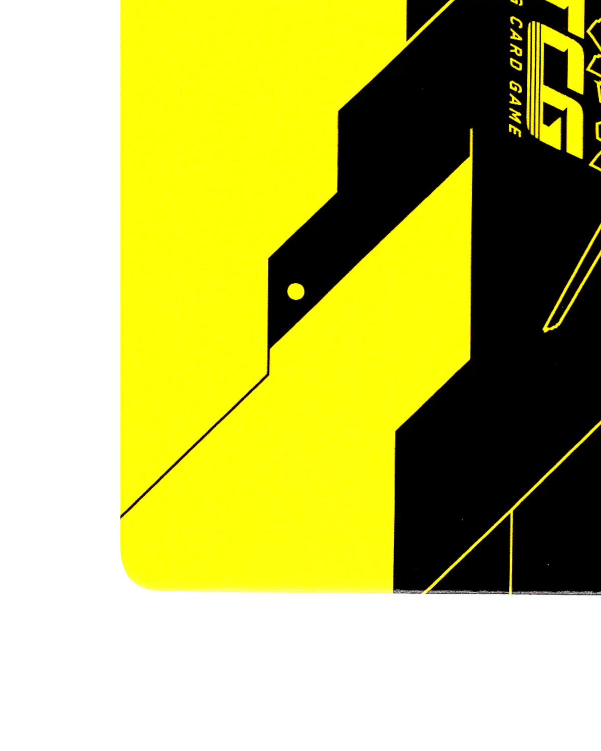 Safety Override B069 Cyberpunk 2077 TCG Beta card back bottom-left corner
