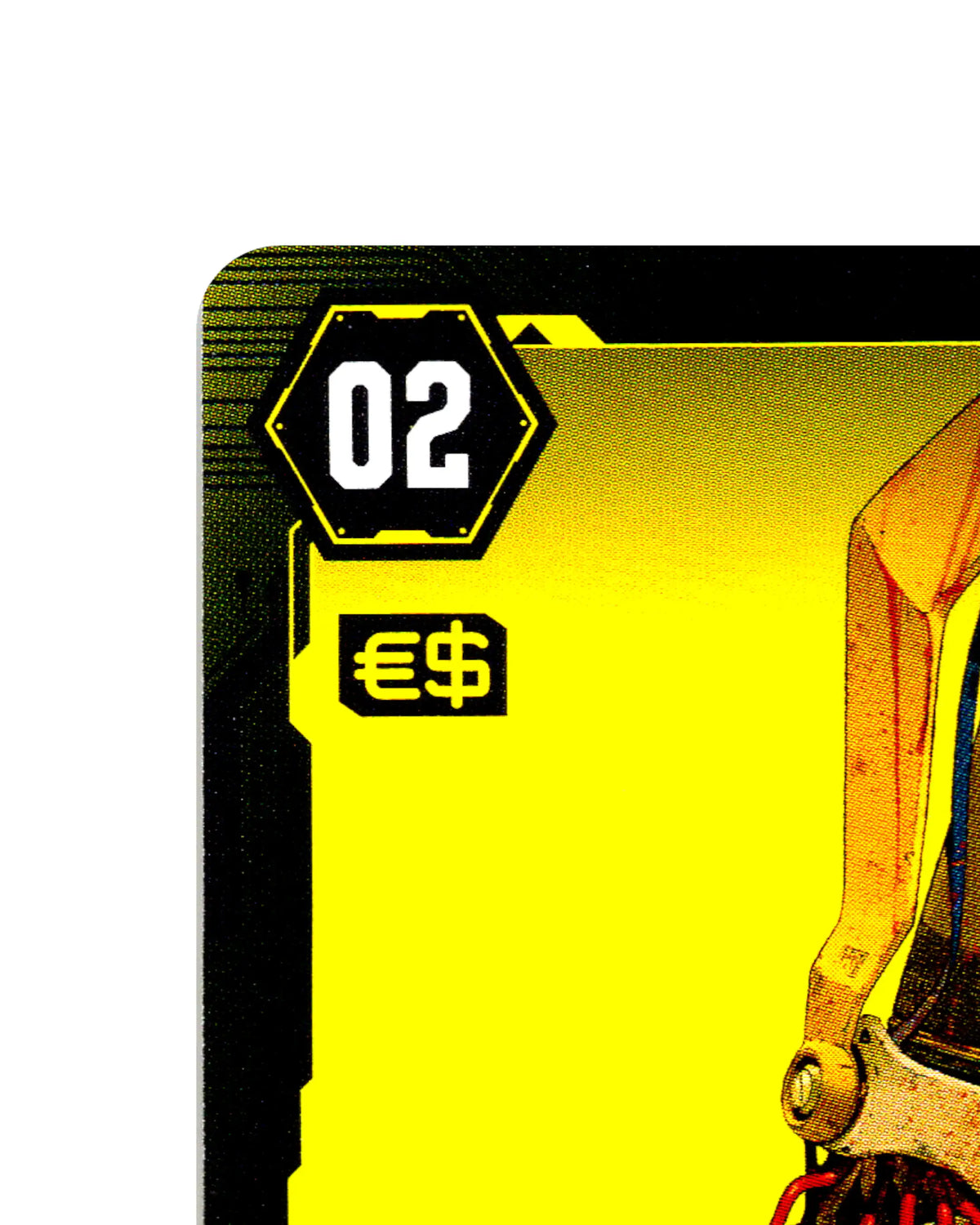 Safety Override B069 Cyberpunk 2077 TCG Beta card front top-left corner
