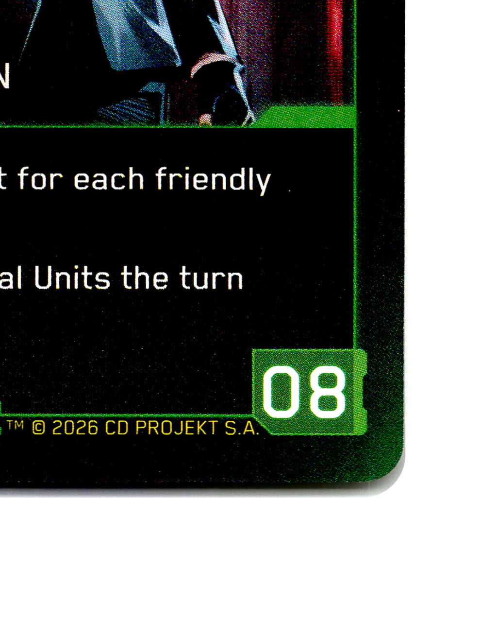 Sandayu Oda — Hanako's Guardian B088 Cyberpunk 2077 TCG Beta card front bottom-right corner