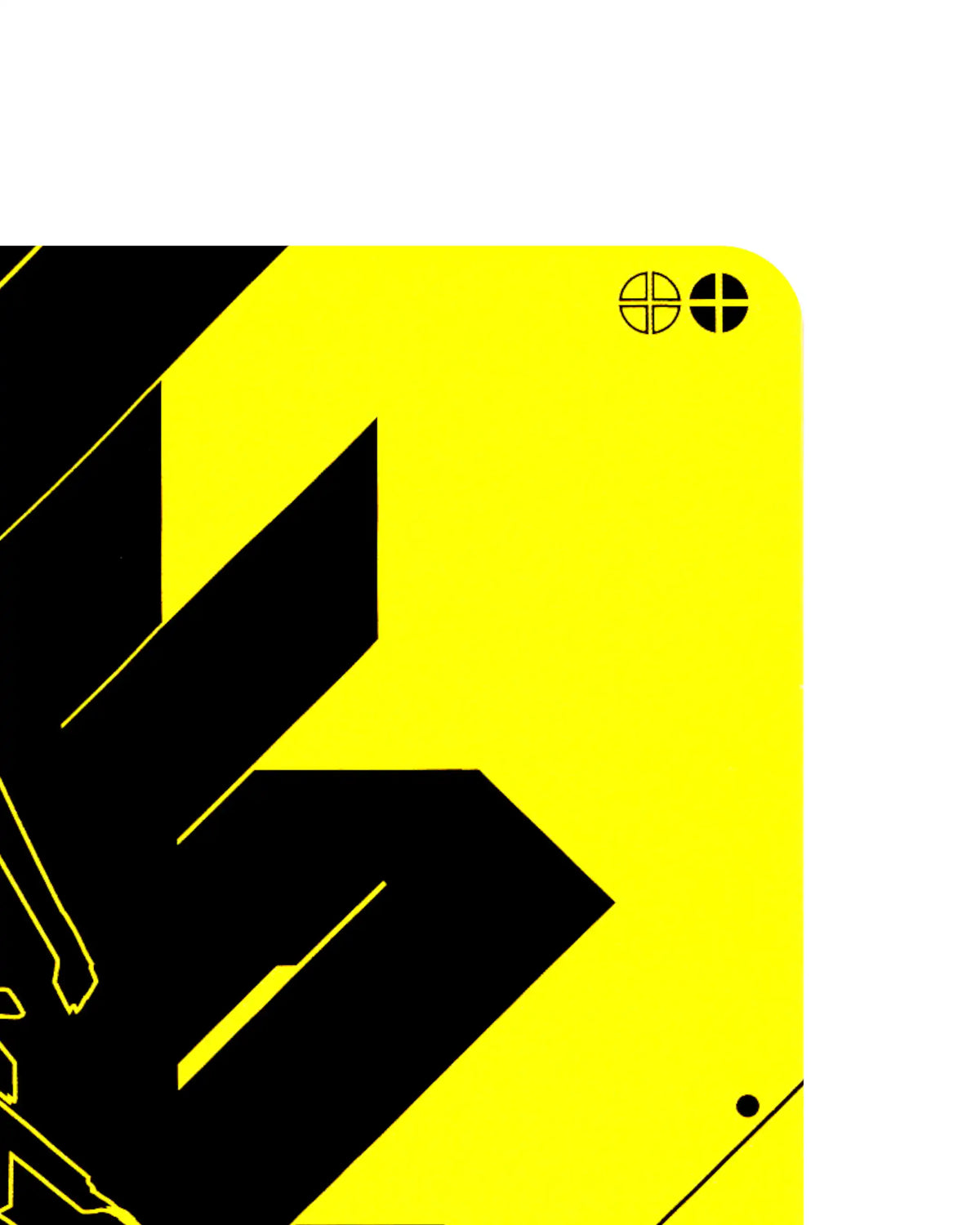 Secondhand Bombus B053 Cyberpunk 2077 TCG Beta card back top-right corner