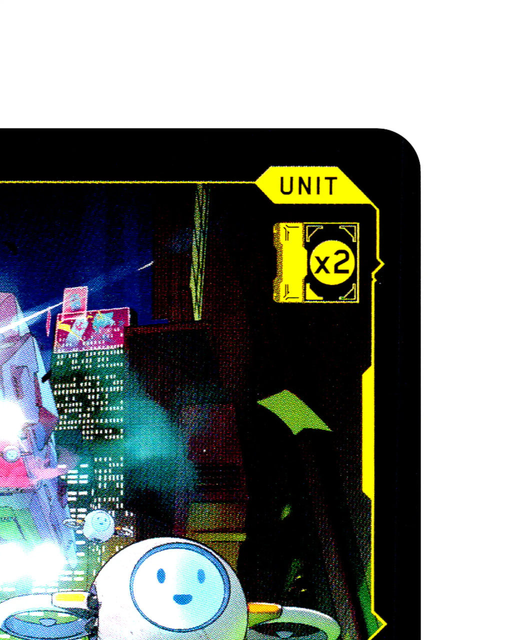 Secondhand Bombus B053 Cyberpunk 2077 TCG Beta card front top-right corner