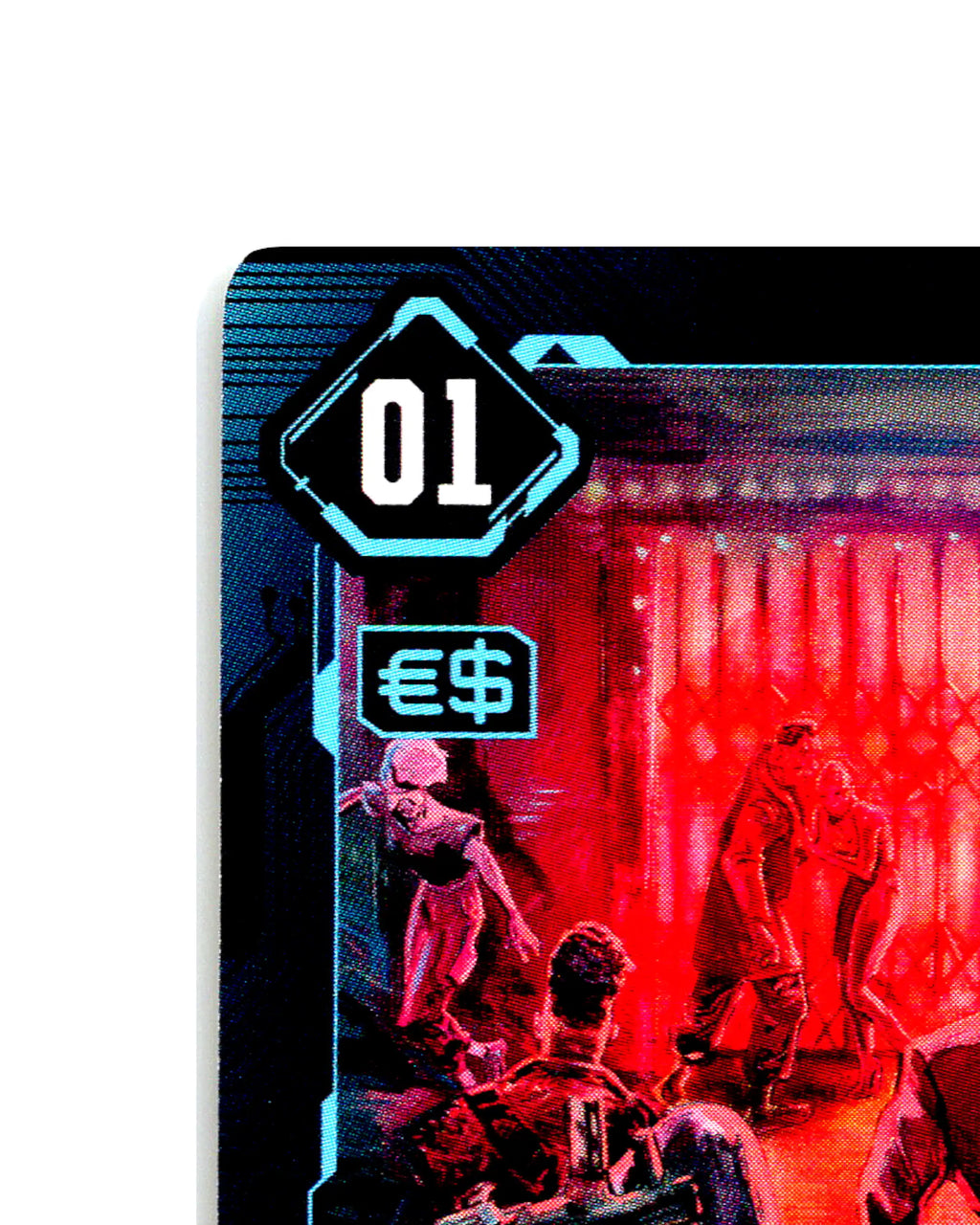 Trust No One B139 Cyberpunk 2077 TCG Beta card front top-left corner