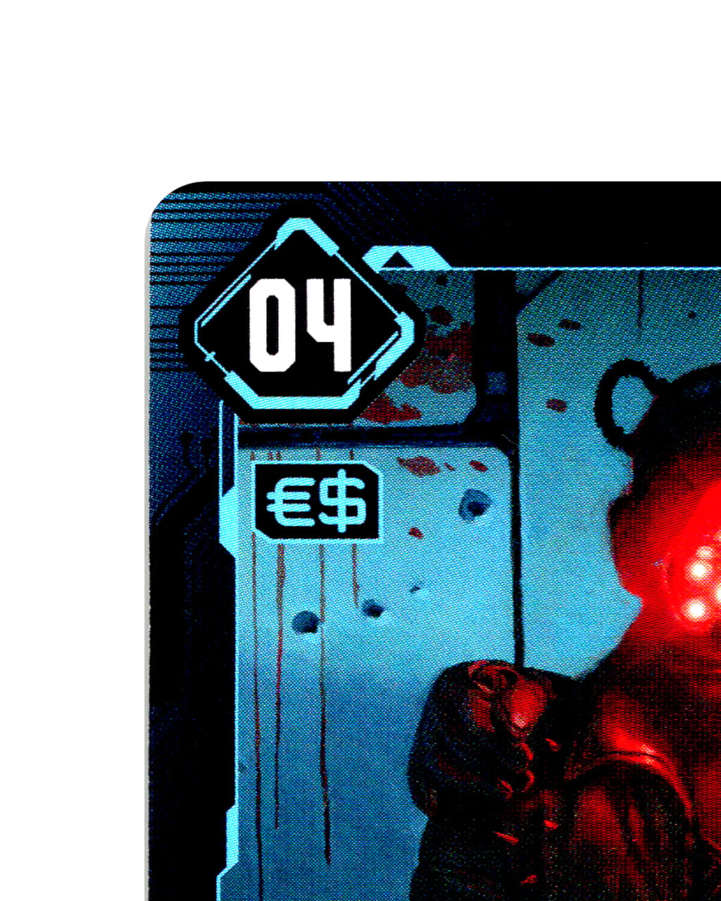 Unlikely Bond B140 Cyberpunk 2077 TCG Beta card front top-left corner
