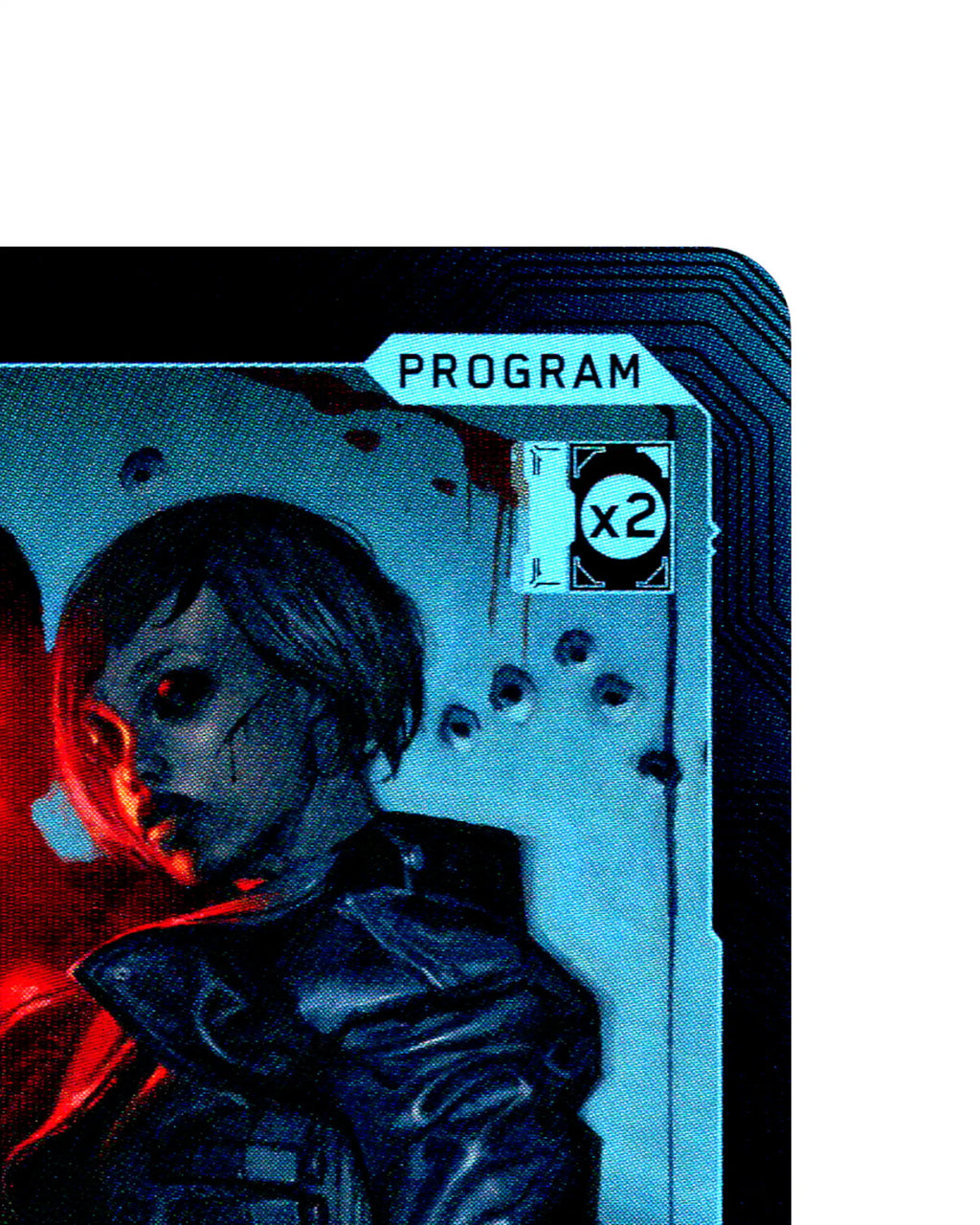 Unlikely Bond B140 Cyberpunk 2077 TCG Beta card front top-right corner