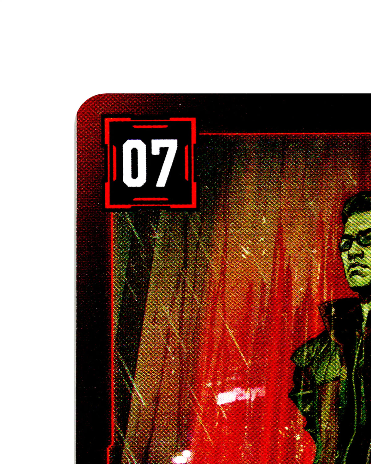 Yorinobu Arasaka — Steel Dragon B022 Cyberpunk 2077 TCG Beta card front top-left corner
