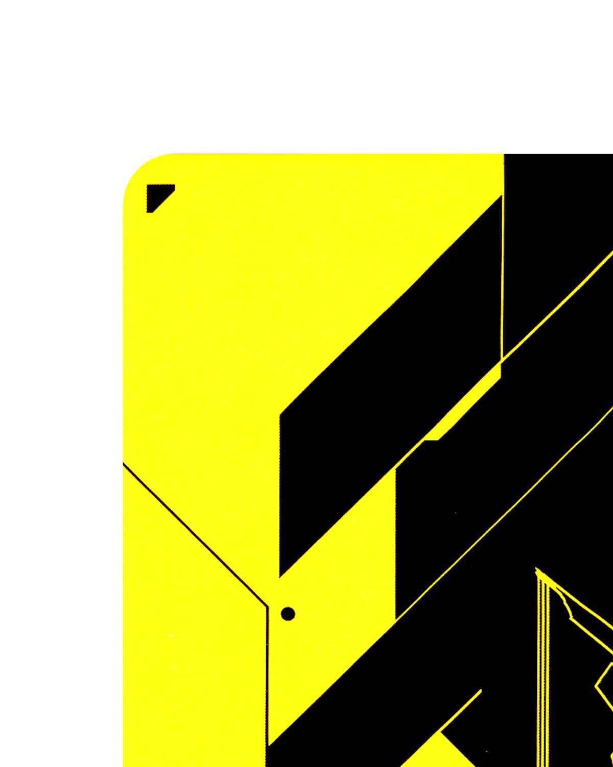Zetatech Faceplate B064 Cyberpunk 2077 TCG Beta card back top-left corner